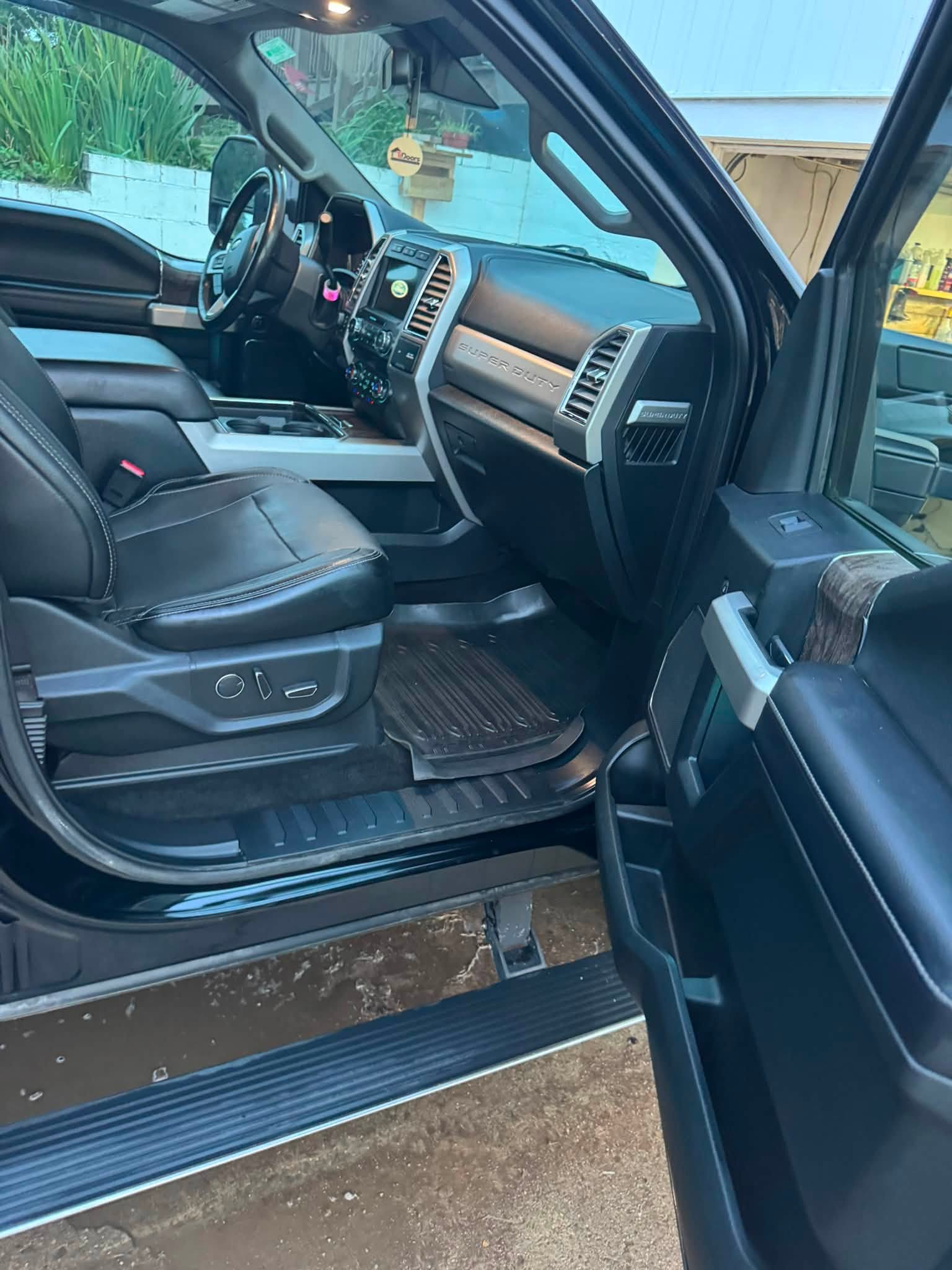Rear seats and door panels cleaned to like-new condition